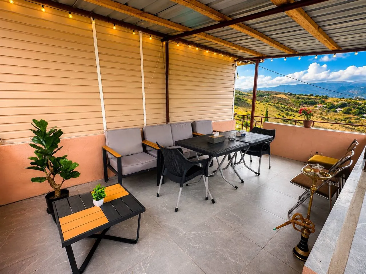 The terrace by day